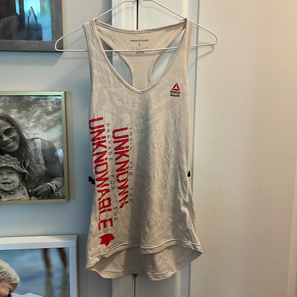 Reebok Crossfit t back tank size small